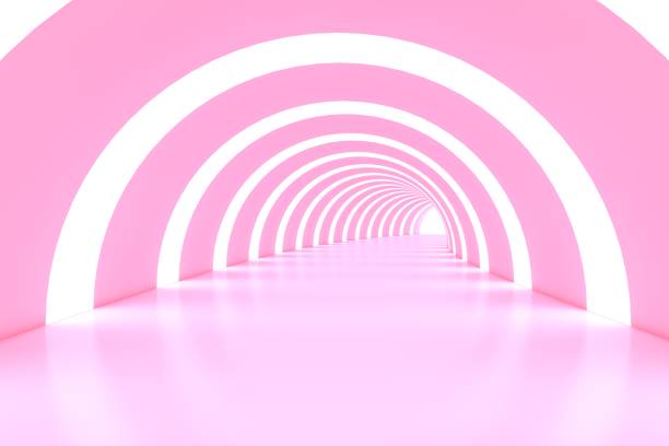 istock 3d render, abstract urban background, empty corridor, room, concrete walls, illuminated tunnel, sun rays, daylight, light and shadows 1338912304