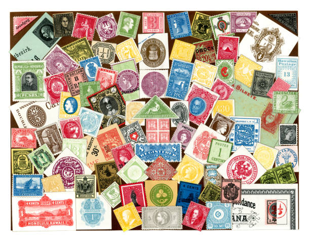 istock Collection of different stamps from all around the world 1898 1338914532