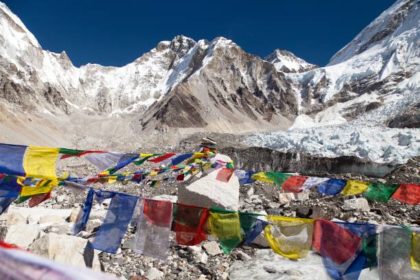 istock Mount Everest base camp prayer flags Nepal Himalaya 1338918586