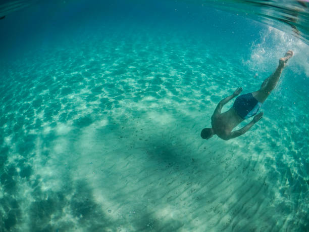 istock Snorkelling in sea. 1338919243