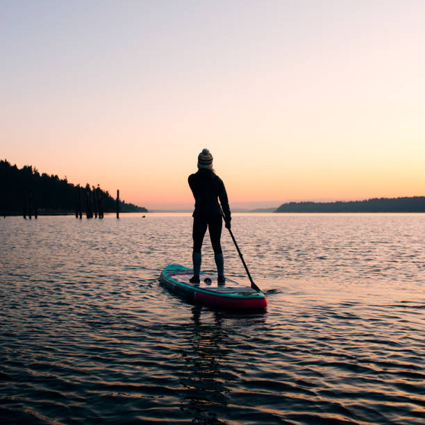 istock Morning Paddleboard Session in The Pacific Northwest 1338922471