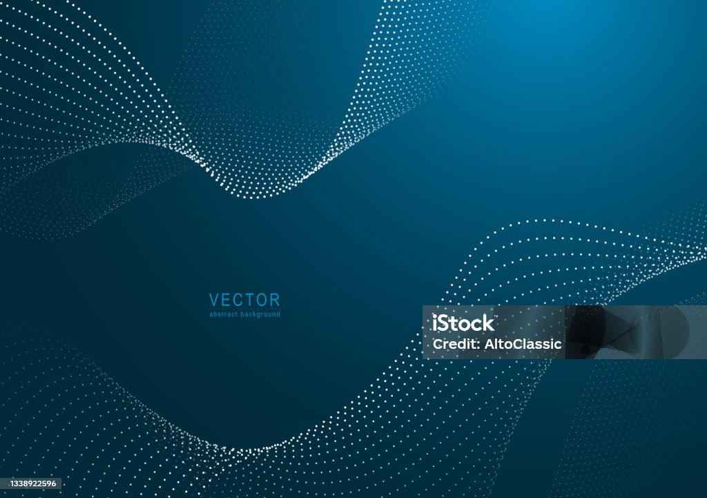 Abstract Particle Background Stock Illustration - Download Image Now ...