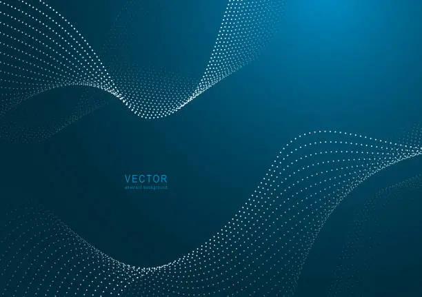 Vector illustration of Abstract particle background