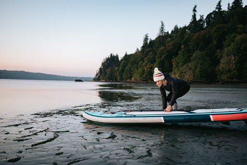 Morning Paddleboard Session in The Pacific Northwest