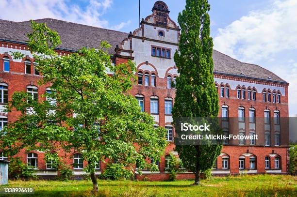 Historic Building As Part Of The Former Barracks Of The Prussian Railway Regiments Stock Photo - Download Image Now