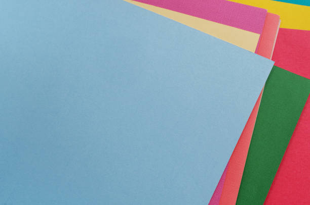 istock Multi colored abstract paper of pastel colors palette, with geometric shape. 1338927806