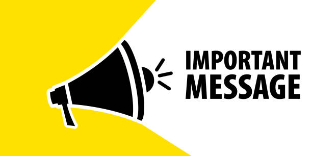 istock Male hand holding megaphone with important message speech bubble. Loudspeaker. Banner for business, marketing and advertising. Vector illustration 1338928869