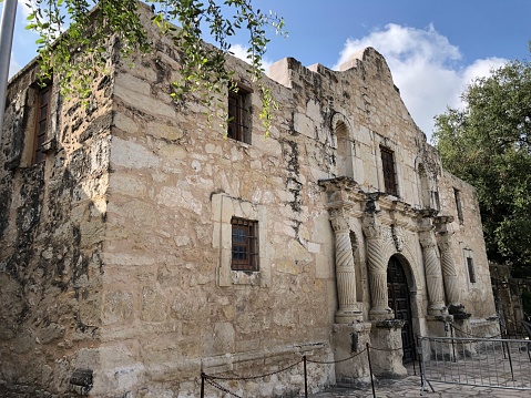 The church at The Alamo where Texans were under siege.