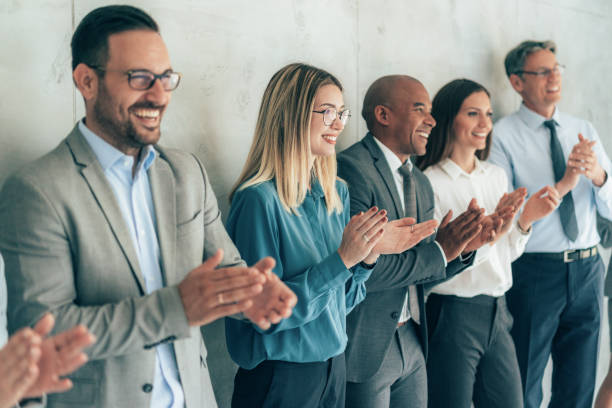 istock Business people applauding 1338929213
