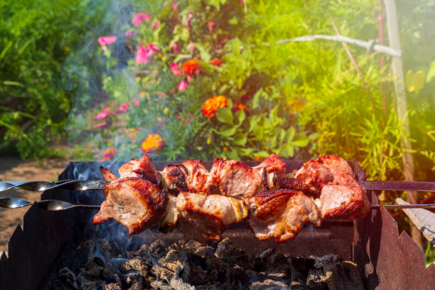 istock The process of cooking shish kebab. 1338930725