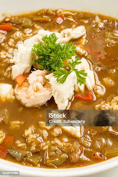 Gumbo De Carne De Caranguejo - Fotografias de stock e mais imagens de Sopa de Quiabo - Sopa de Quiabo, Caranguejo - Marisco, Marisco