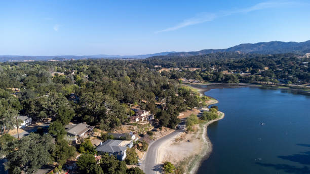 istock Aerial View of Small Lake 1338934263