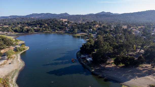 istock Aerial View of Small Lake 1338934265