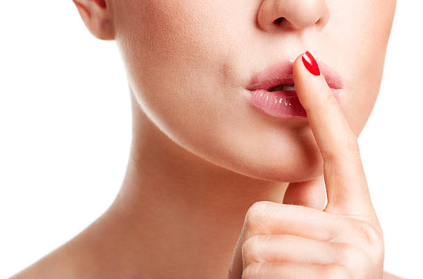 istock Beautiful young woman shows be quit sign. 133893926