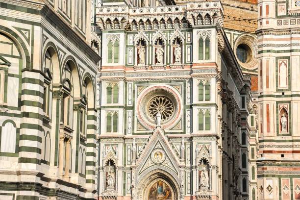 istock Beautiful architecture of Florence Cathedral (Cattedrale di Santa Maria del Fiore). 1338939454