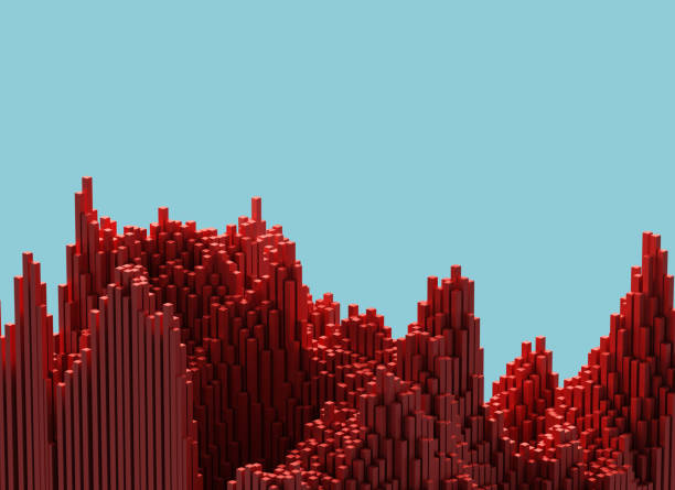 istock 3d rendering red cubes data buildings city abstract background 1338941101