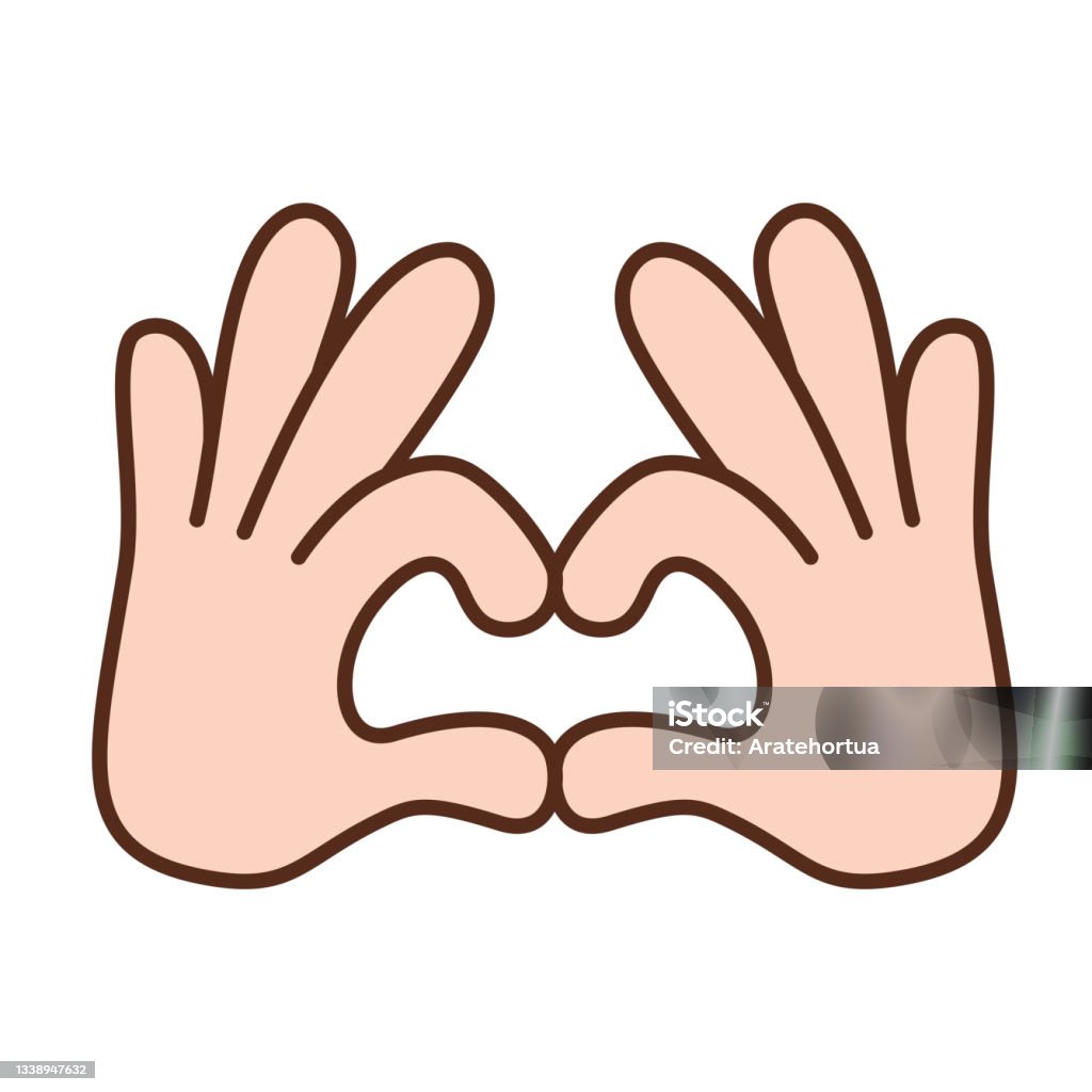 Isolated Hand Doing Sign Language Stock Illustration - Download Image ...