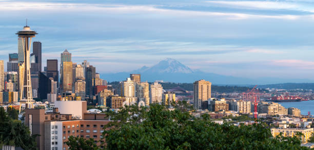 Seattle Skyline with Mount Rainier