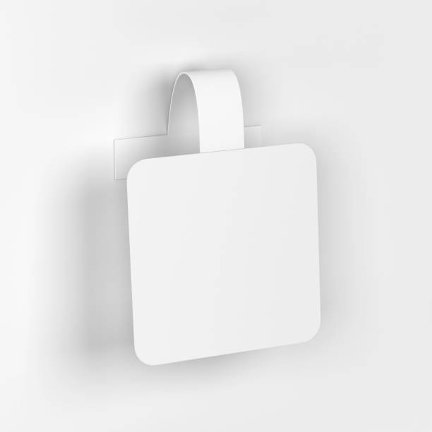 istock Blank market wobbler mockup 1338957729