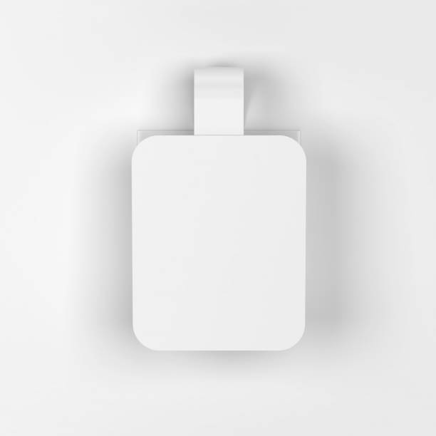 istock Blank market wobbler mockup 1338957735