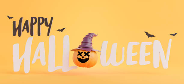 istock happy halloween icon with halloween concept. 1338957864