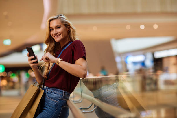 istock Woman in shopping mall 1338959715