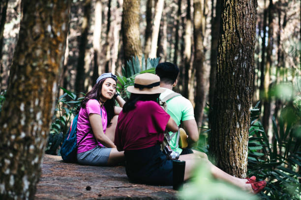 istock group young adult taking vacation in the forest 1338962447