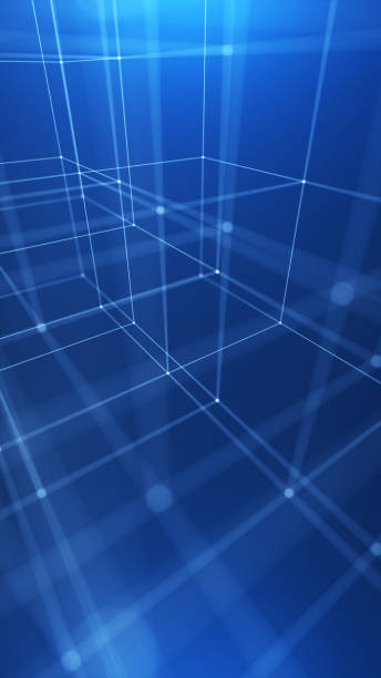 istock Geometric abstract background with connected line and dots. 1338965937
