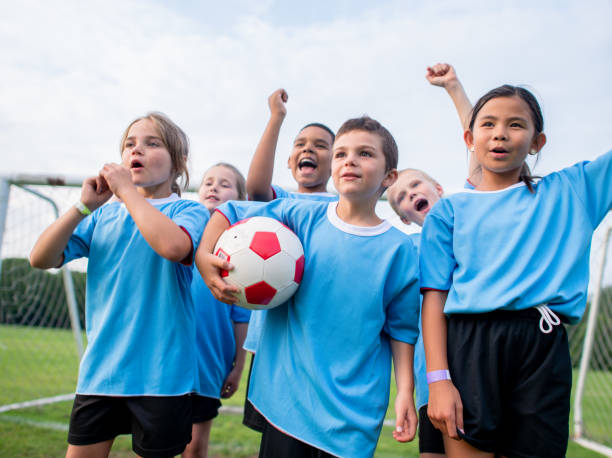 istock Boys and girls soccer team 1338966099