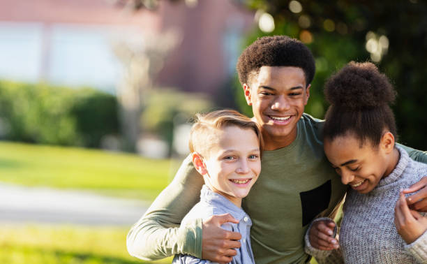 istock Three multi-ethnic children in a blended family 1338970380