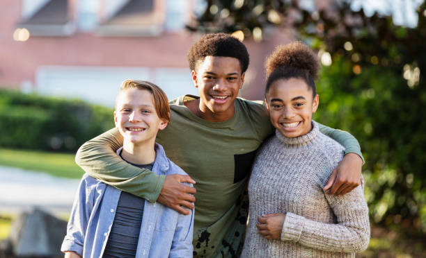 istock Three multi-ethnic children in a blended family 1338970381