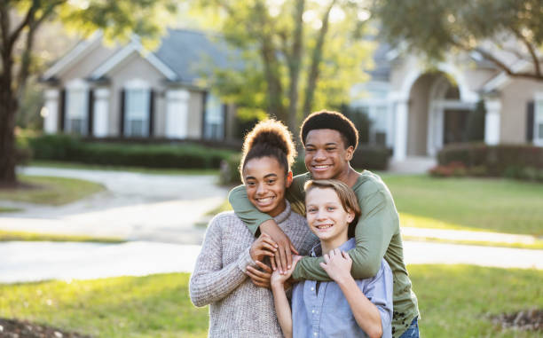 istock Three multi-ethnic children in a blended family 1338970428