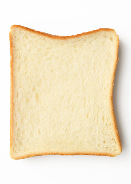 istock Isolated shot of slice white bread on white background 1338971367