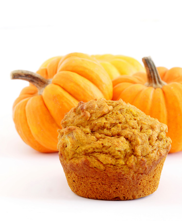 A healthy breakfast snack or dessert made with whole wheat flour for Thanksgiving
