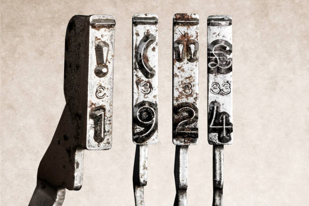 istock vintage old typewriter hammers with the date  1924 isolated 1338977689