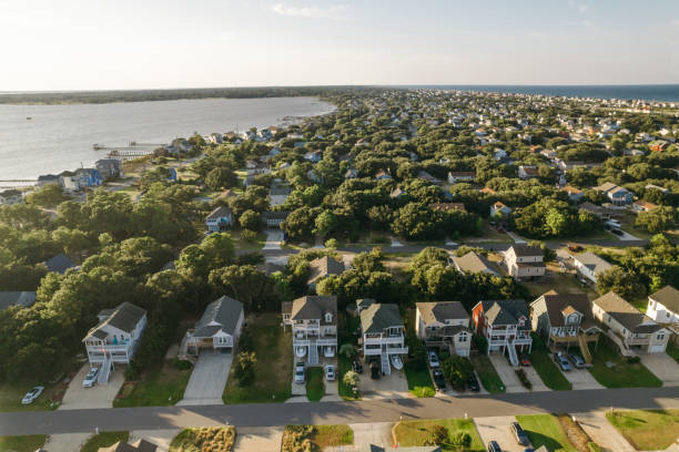 istock Aerial over the Outer Banks in North Carolina 1338977778