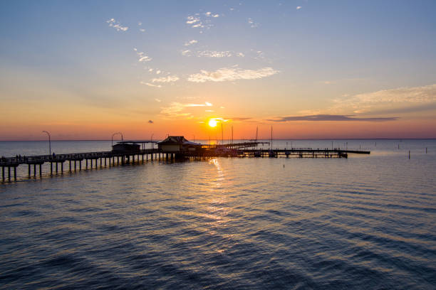 istock Fairhope Pier at sunset 1338977847