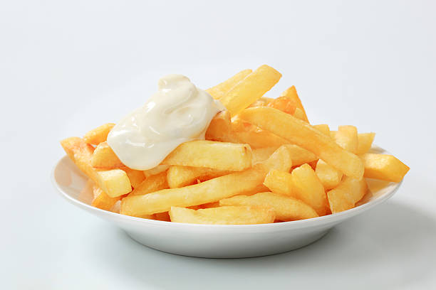 French fries with mayonnaise