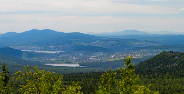 istock Panoramic view of the city from above. 1338979891