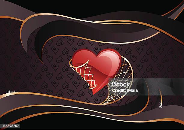 Heart In 어망 배너입니다 0명에 대한 스톡 벡터 아트 및 기타 이미지 - 0명, 3가지 개체, 개체 그룹
