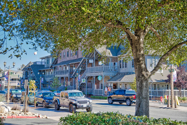 カリフォルニア州南部の旧市街テメキュラのストリートビュー - temecula riverside county california southern california ストックフォトと画像