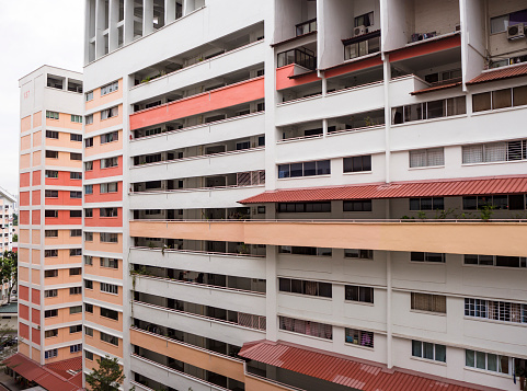 Perspective view of a HDB flat in Singapore