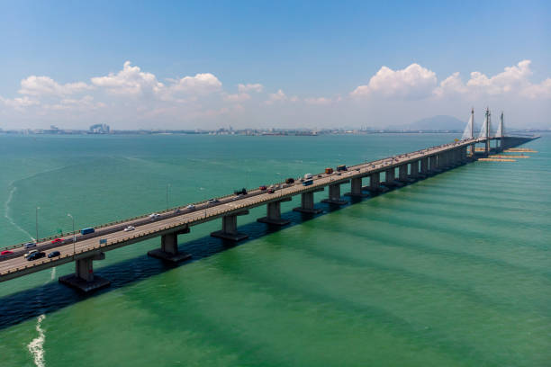 istock Aerial View Penang Bridge, Malaysia. 1338988286