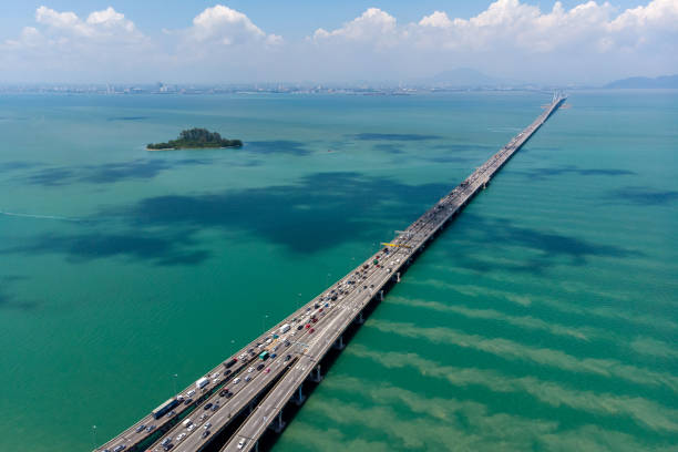 istock Aerial View Penang Bridge, Malaysia. 1338988289