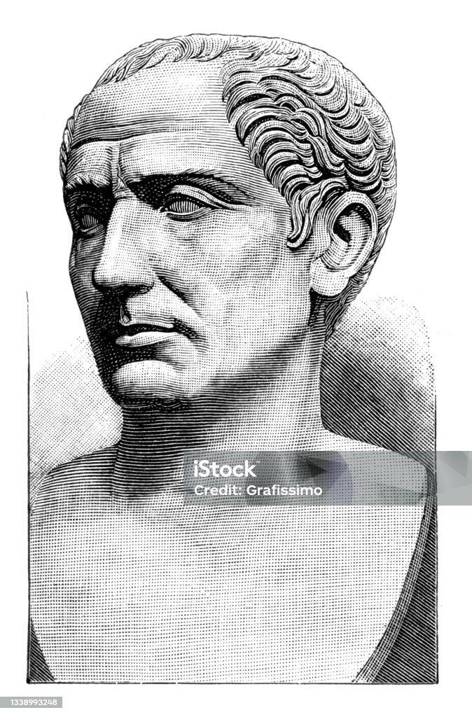 Caesar Images Julius Caesar Portrait 1898 Stock Illustration - Download Image Now ...