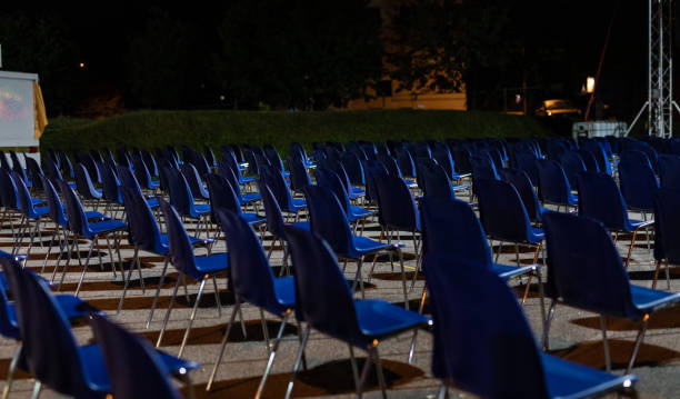 istock seats without people, a deserted audience, an empty place 1338995384
