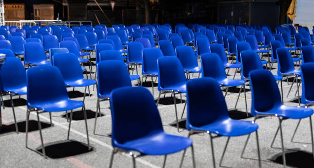 istock seats without people, a deserted audience, an empty place 1338995476