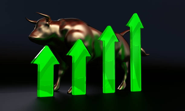istock Gold Bull market trading 1338998047