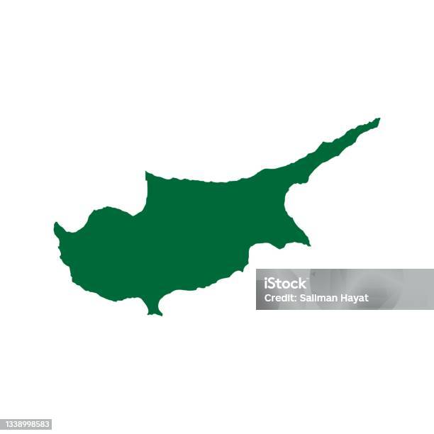 Cyprus Map Cyprus Map Illustration Cyprus Map Flat Chart Cyprus Map  Silhouette Stock Illustration - Download Image Now - iStock
