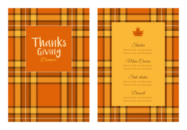 ilustrações de stock, clip art, desenhos animados e ícones de thanksgiving dinner invitation template. - thanksgiving dinner party turkey feast day